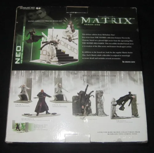 Vista 2 de McFarlane Figuras de acción Matrix Series 1 Deluxe BoxedSet Neo Chateau Scene