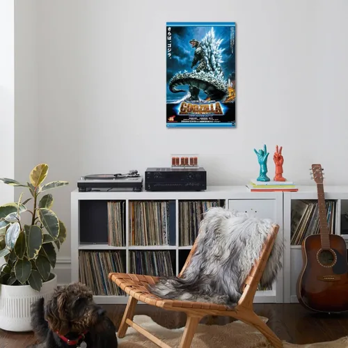 Vista 4 de Trends International Godzilla: Final Wars - Póster de pared de una hoja, 22.37 x 34.00 pulgadas, lienzo estirado