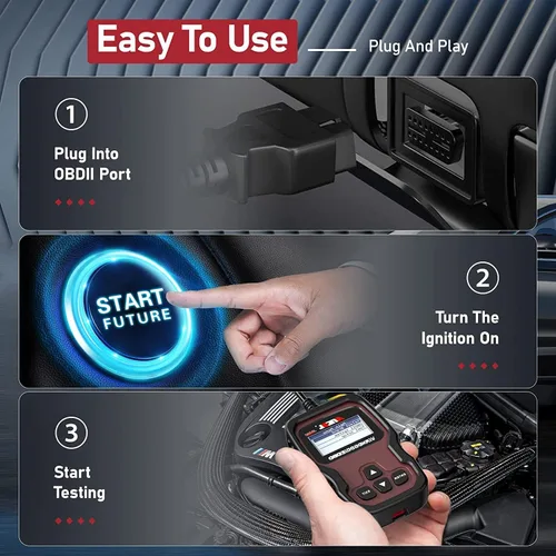 Vista 10 de Ancel JP700 JOBD escáner para coches japoneses, lector de código OBD2 para JDM Designed For Toyota, Honda, Nissan, Mazda & Subaru, Read and Clear