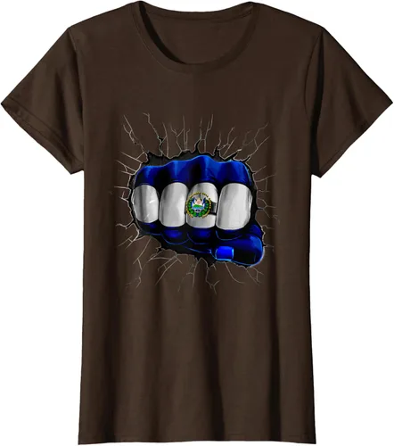 Vista 19 de Camiseta Salvadoreña Bandera de El Salvador
