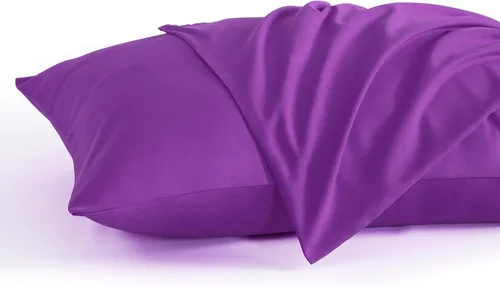 Vista 18 de NTBAY Juego de 2 fundas de almohada estándar, paquete de 2 fundas de almohada de microfibra cepillada de 20x26, suaves, resistentes a las arrugas, a