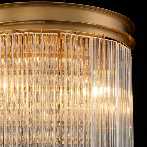Vista 7 de LumFurn D12inch Modern Crystal Ceiling Light, 3-Light Chic Flushmount Close to Ceiling Light Fixture for Kitchen, Hallway & Bedroom, D12 x H12in