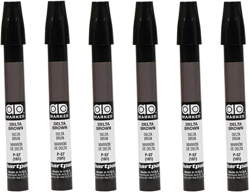 Vista 3 de AD Marker The Original Chartpak, Tri-Nib, Delta Brown, 1 cada uno (P57)