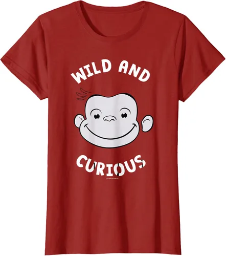Vista 75 de Curious George Camiseta Big Face Wild and Curious Negro