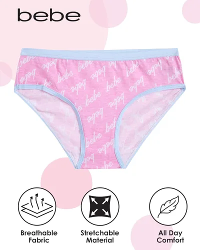 Vista 2 de bebe Ropa interior para niñas paquete de 10 braguitas de bikini 100% algodón (S-L)