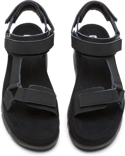 Vista 3 de Sandalias de cuña para mujer Camper Negro 006
