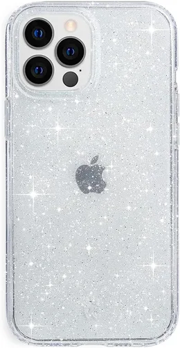 Vista 7 de VELVET CAVIAR Funda para iPhone 13 Pro Max, probada en caídas de 10 pies, purpurina transparente Bratz