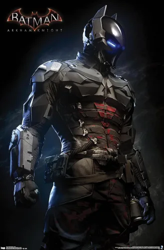 Vista 13 de Trends International DC Comics VIdeo Game - Arkham Knight - Armor Wall Poster, 14.725" x 22.375", Barnwood Framed Version
