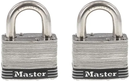 Vista 7 de Master Lock 5SSKAD - Candado de acero inoxidable para exteriores con llave, 1 paquete