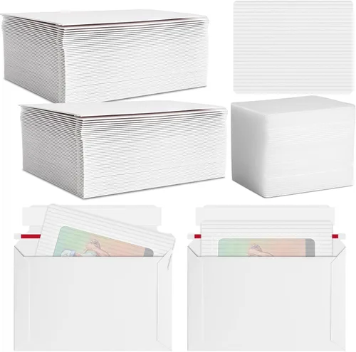 Vista 7 de 200 piezas de suministros de envío de tarjetas de intercambio Blanco