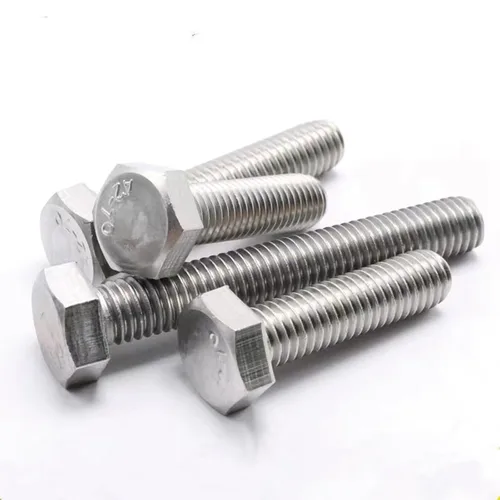 Vista 4 de Perno hexagonal M3-0.020 x 0.315 in, tornillos de cabeza hexagonal A2-70 (304) acero inoxidable, DIN933, pernos de grifo hexagonales totalmente