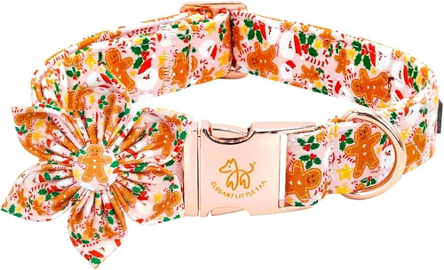 Vista 38 de Elegant little tail Collar de perro de San Patricio con flor, collares de perro con flores, trébol verde, regalo para mascotas, collares ajustables