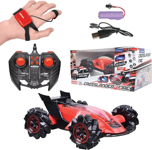 Vista 15 de LEXiBOOK - Crosslander Luminous Terrain Car, control remoto de muñeca, recargable, kit de acción electrónica, blanco/naranja