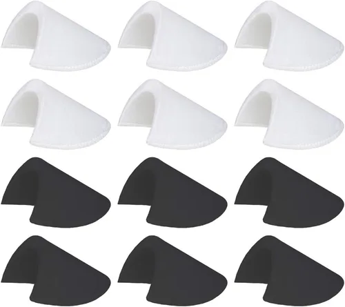 Vista 8 de Almohadillas de hombro de 1/2 pulgadas, 12 pares, almohadillas de hombro cosidas, almohadillas de espuma de esponja suave para hombres y mujeres