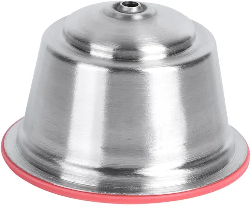 Vista 9 de Oumefar Cápsulas de café reutilizables, cápsulas de café reutilizables de acero inoxidable con tapa de silicona, taza de cápsula de café recargable