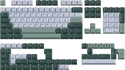 Vista 12 de Sumgsn 173 Teclas Doubleshot Keycaps Perfil Cherry Set de Teclas Apes Barra Espaciadora 7u Compatible con 61/64/87/104/108 Interruptores Cherry Mx