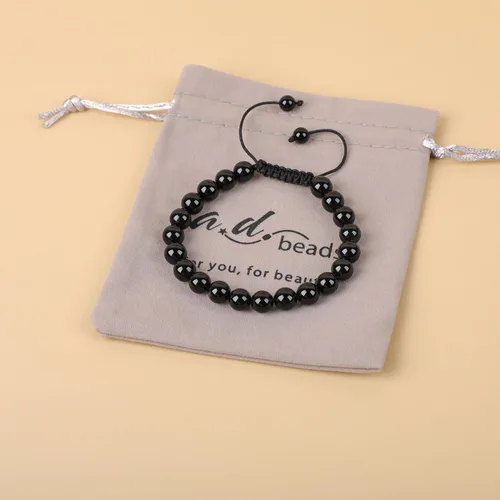 Vista 82 de AD Beads Pulseras de piedras preciosas unisex de 0.315 pulgadas (0.315 in), macramé curativo ajustable de 7 a 9 pulgadas Usa esta pulsera
