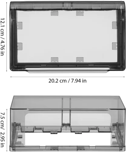 Vista 8 de Cubiertas de salida de placa de luz de doble posición engrosadas para enchufe pegajoso para uso en exteriores