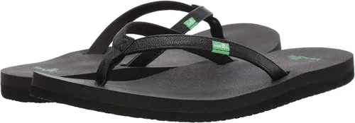 Vista 4 de Sanuk Yoga Joy Vintage Floral Chanclas para mujer Sandalias de yoga para mujer Sandalias de playa para mujer Plantilla de espuma viscoelástica