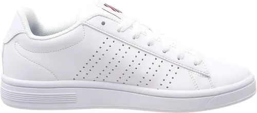 Vista 6 de K-Swiss Tenis Court Casper III para mujer Vestido Blanco Blanco Pimienta Azul 140