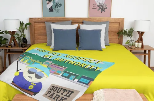 Vista 2 de INTIMO South Park Cartman You Will Respect My Authority Show - Manta para pared
