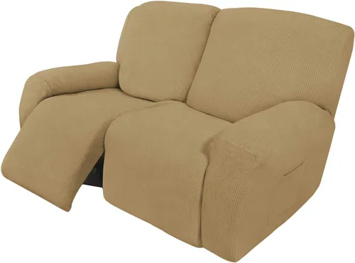 Vista 61 de Easy-Going Funda Elástica para Sofá Reclinable Cobertor de Sofá 4 Piezas Protector de Muebles Sofá Suave con Fondo Elástico Poliéster Spandex Tela