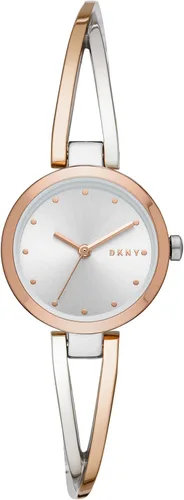 Vista 4 de DKNY Reloj de vestir inspirado en joyas de acero inoxidable Crosswalk para mujer