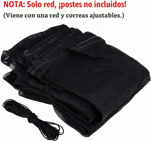 Vista 2 de Cliselda Round Trampoline Replacement Safety Net for 6 Straight Poles UV-Resistant, Breathable, Weather-Resistant, with Adjustable Straps