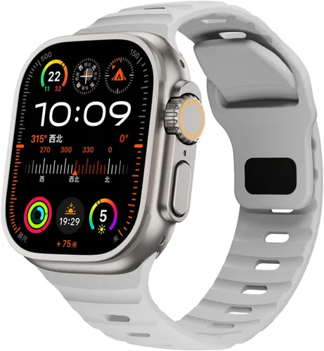 Vista 12 de Correas de silicona deportivas compatibles con Apple Watch Band de 1.929 in, 1.811 in, 1.772 in, 1.732 in, 1.654 in, 1.614 in, 1.575 in, 1.496 in