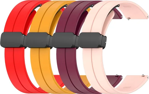 Vista 11 de FitTurn Correa de reloj de 0.866 pulgadas para HUAWEI Watch 4 Pro/Watch 4 3 3pro 2 Pro 2 Ultimate Classic, correa de reloj plegable magnética