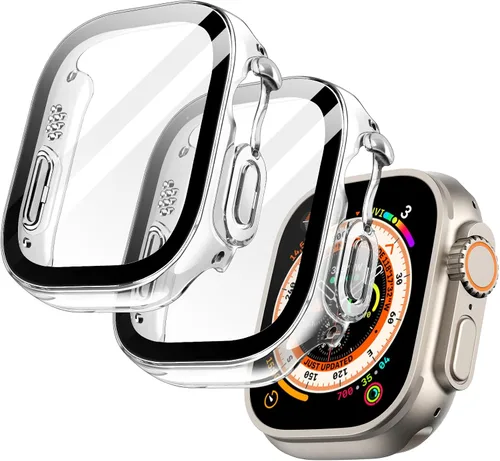 Vista 39 de JETech Funda para Apple Watch SE 3/2/1, Series 6/5/4 de 1.575 in, color negro con protector de pantalla, vidrio templado incorporado, alta