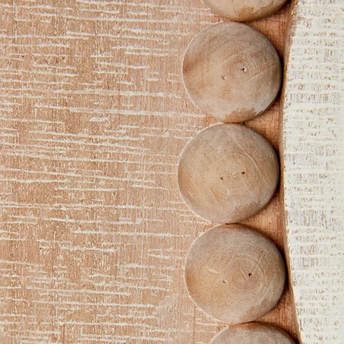 Vista 5 de Espejo de pared redondo decorativo de madera
