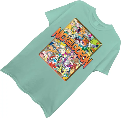 Vista 4 de Nickelodeon Camisa clásica Rewind para hombre - Rugrats, Ren & Stimpy y Hey Arnold Tie Dye