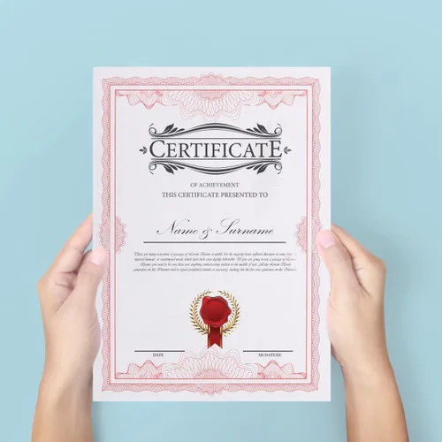 Vista 5 de Operitacx 50 hojas de papel en blanco certificado y logro Diplomas grabables e imprimibles para premios y calidad de papel de reconocimiento
