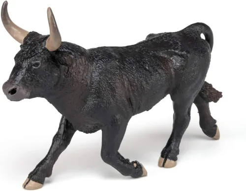 Vista 5 de Papo - Juguete realista de figura de toro de camarga para niños - A partir de 3 años - Colección de vida agrícola - Descubrimiento educativo