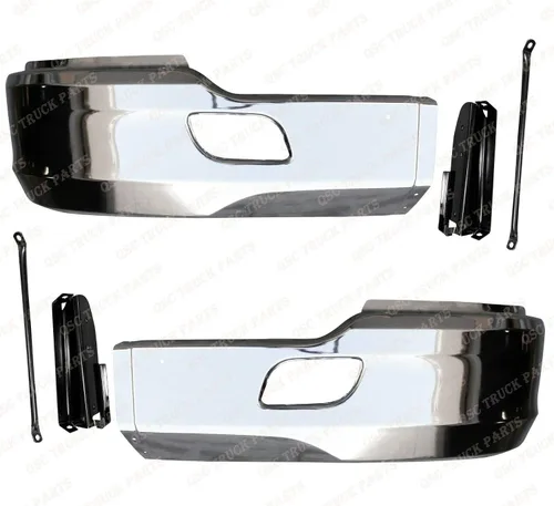 Vista 2 de Juego completo de faros delanteros LED de acero cromado con rejilla para Kenworth T680