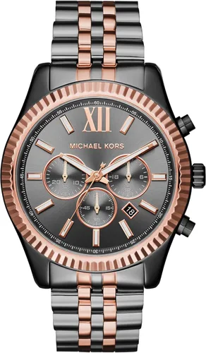 Vista 3 de Michael Kors Lexington - Reloj de pulsera de acero inoxidable para hombre