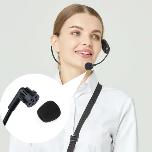 Vista 2 de SHIDU Paquete de 10 fundas de micrófono para auriculares de espuma