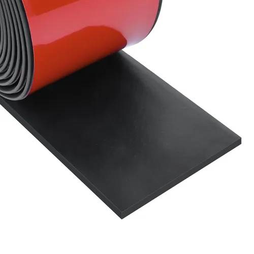 Vista 9 de Tiras de goma de neopreno con parte trasera adhesiva, junta autoadhesiva para acolchado de alfombrilla, 1 pulgada de ancho x 1/5 pulgadas de grosor