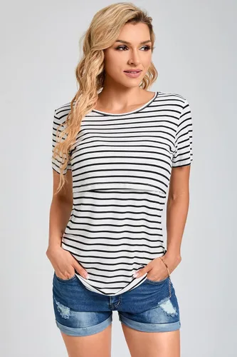 Vista 5 de Sosolism Paquete de 3 camisetas de manga corta para lactancia materna