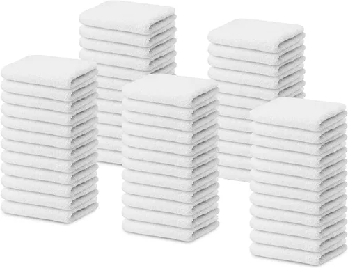 Vista 9 de Juego de 24 trapos de cocina de 16 x 19 pulgadas, 100 % algodón, absorbente, para cocina, trapos de limpieza para restaurantes