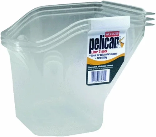 Vista 4 de Wooster Brush Balde de un Cuarto de Galón 8619 Pelican Portátil 1, Gris y Rojo