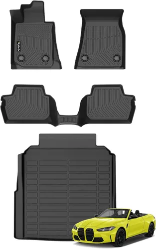 Vista 128 de Tapetes de piso para todo clima y forro de carga con respaldo para Chevrolet Suburban de 7 asientos 2021-2025 / GMC Yukon XL de 7 asientos