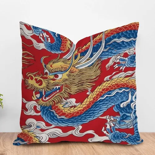 Vista 26 de ArogGeld Chinoiserie - Funda de cojín con diseño de pagoda asiática azul índigo, diseño cuadrado de flores y pagoda asiática, para oficina, silla