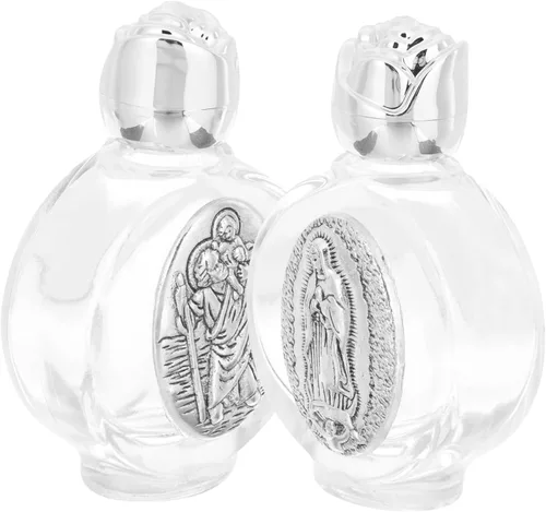 Vista 7 de ABOOFAN 6 unidades para aceite Jesús cristiano oro Pascua aceites tonos decoraciones contenedor agua esencial vidrio festival recargable bautismo