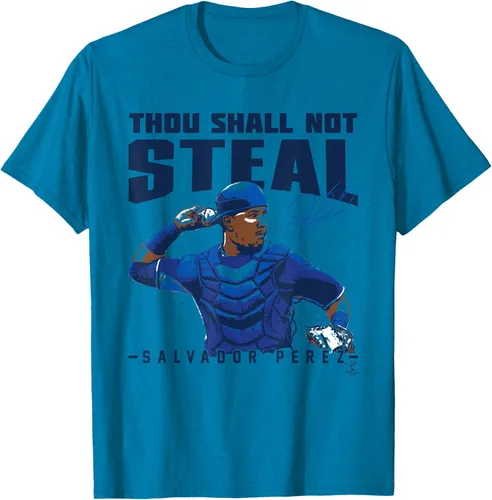 Vista 7 de Salvador Perez Thou Shall Not Steal - Camiseta, gris, S