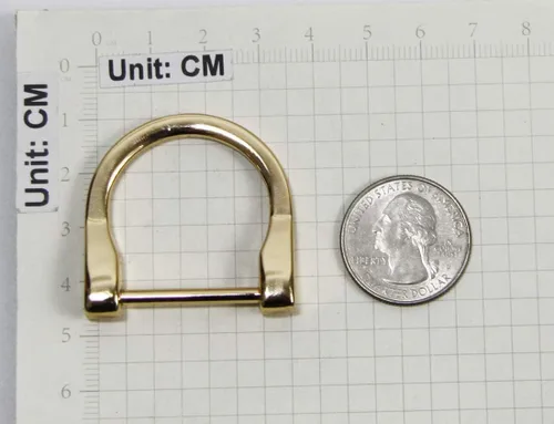 Vista 3 de ALLinONE Anillos en D de herradura en forma de U tornillo en grillete hebilla de anillo D 0.984 in