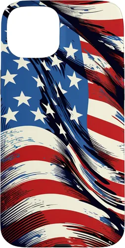 Vista 9 de iPhone 16 Cool USA Flag - Estados Unidos de América - Funda de diseño patriótico