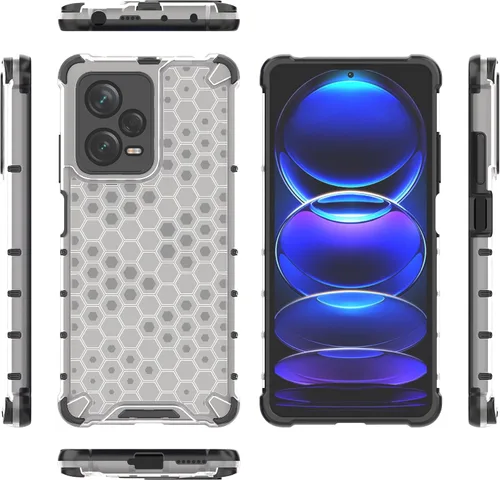 Vista 256 de Pzwoxukhov Funda compatible con Redmi A1, compatible con Redmi A2 Honeycomb Anti-caída Absorción de Golpes Negro