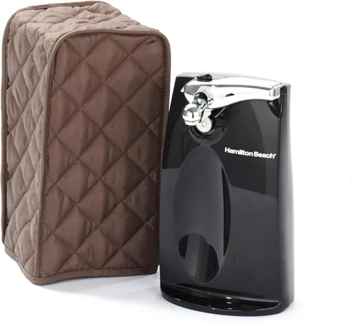 Vista 7 de Covermates Cubierta para abrelatas, 5 pulgadas de ancho x 5 pulgadas de poliéster acolchado negro.
